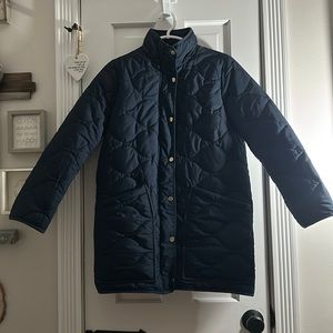 Navy blue quilted jacket